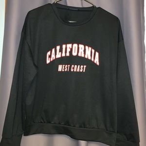 SHEIN black Long sleeve tee California medium